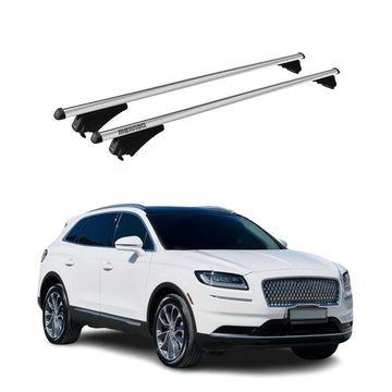 Tiger Barres de toit transversales pour Lincoln Nautilus 2019-2023 Gris