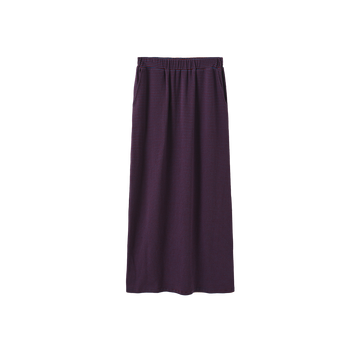 Swan Stripe Elastic Maxi Skirt