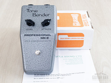 2011 Sola Sound Professional MKII Tone Bender David Main DAM, Mint w/ Box, OC84 Germanium