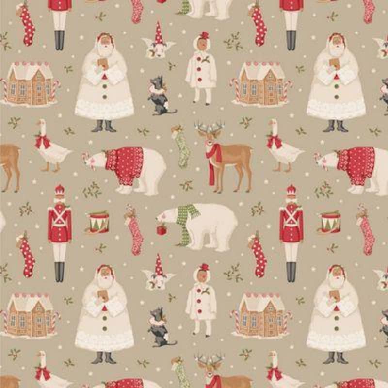 Merry Little Christmas - Winterfriends Clay - Tilda Quilting Cotton - homesewn