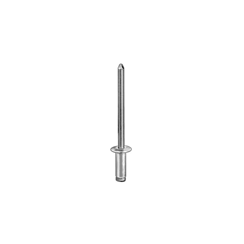 Auveco 8939 Dome Head Blind Pan-L Rivet, 3/16 in Dia x x 3/8 to 1/2 in Grip Range, Aluminum Rivet, S
