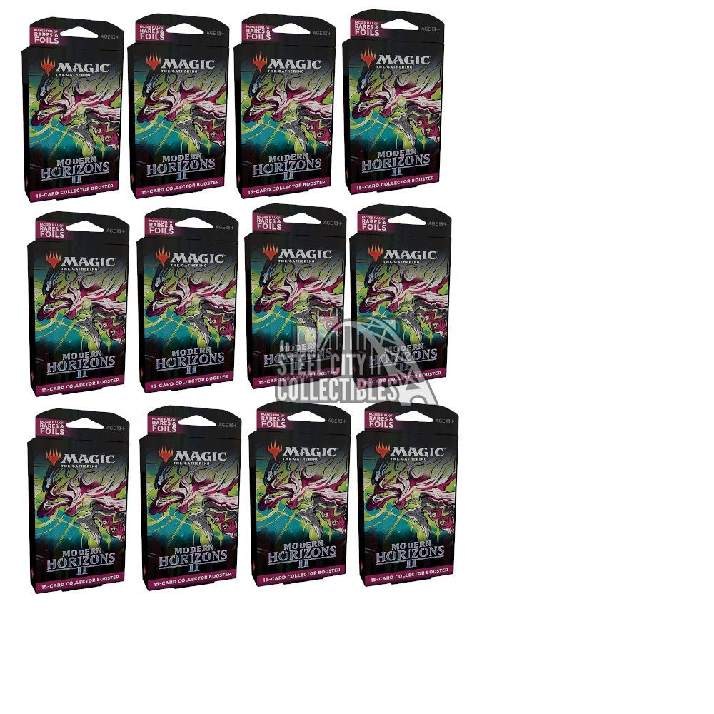 Magic the Gathering Modern Horizons 2 "S" Collector Booster 12-Pack Lot