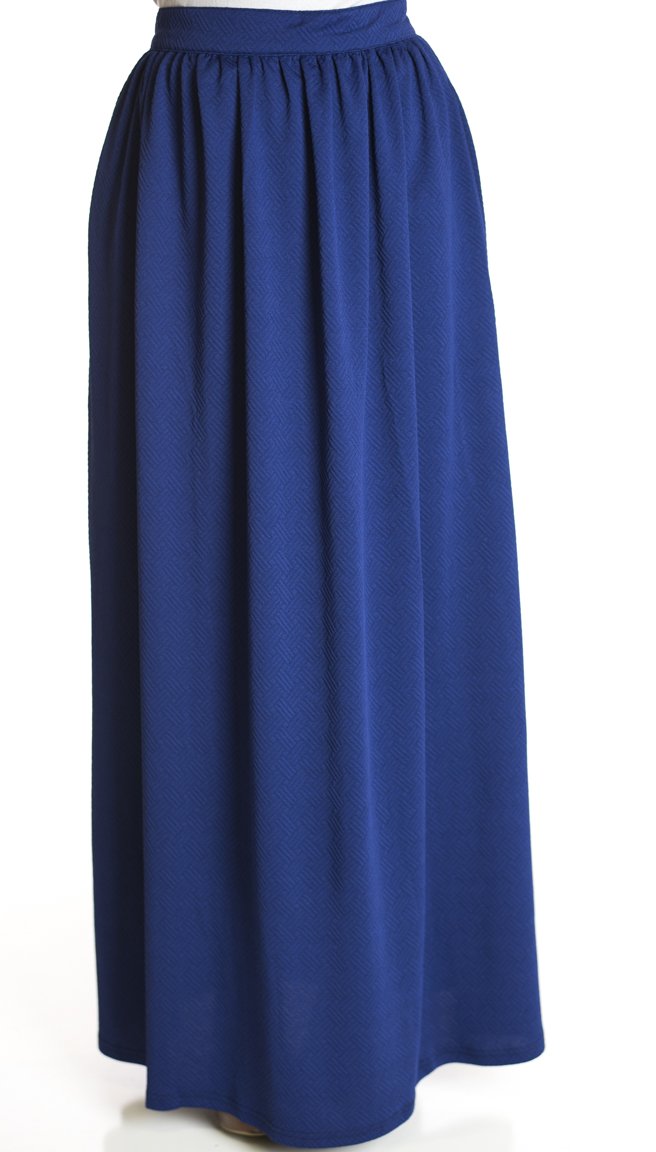 Midnight textured Maxi Skirt Kabayare