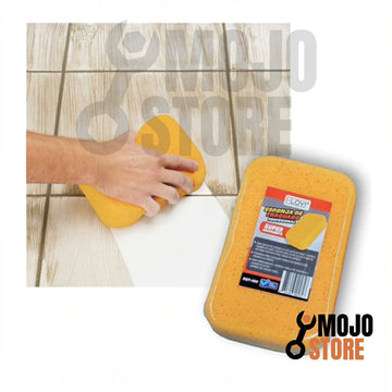 Esponja profesional MOJOSTORE Flovi de alta absorción para limpieza de fragüe en cerámicas y porcelanatos.