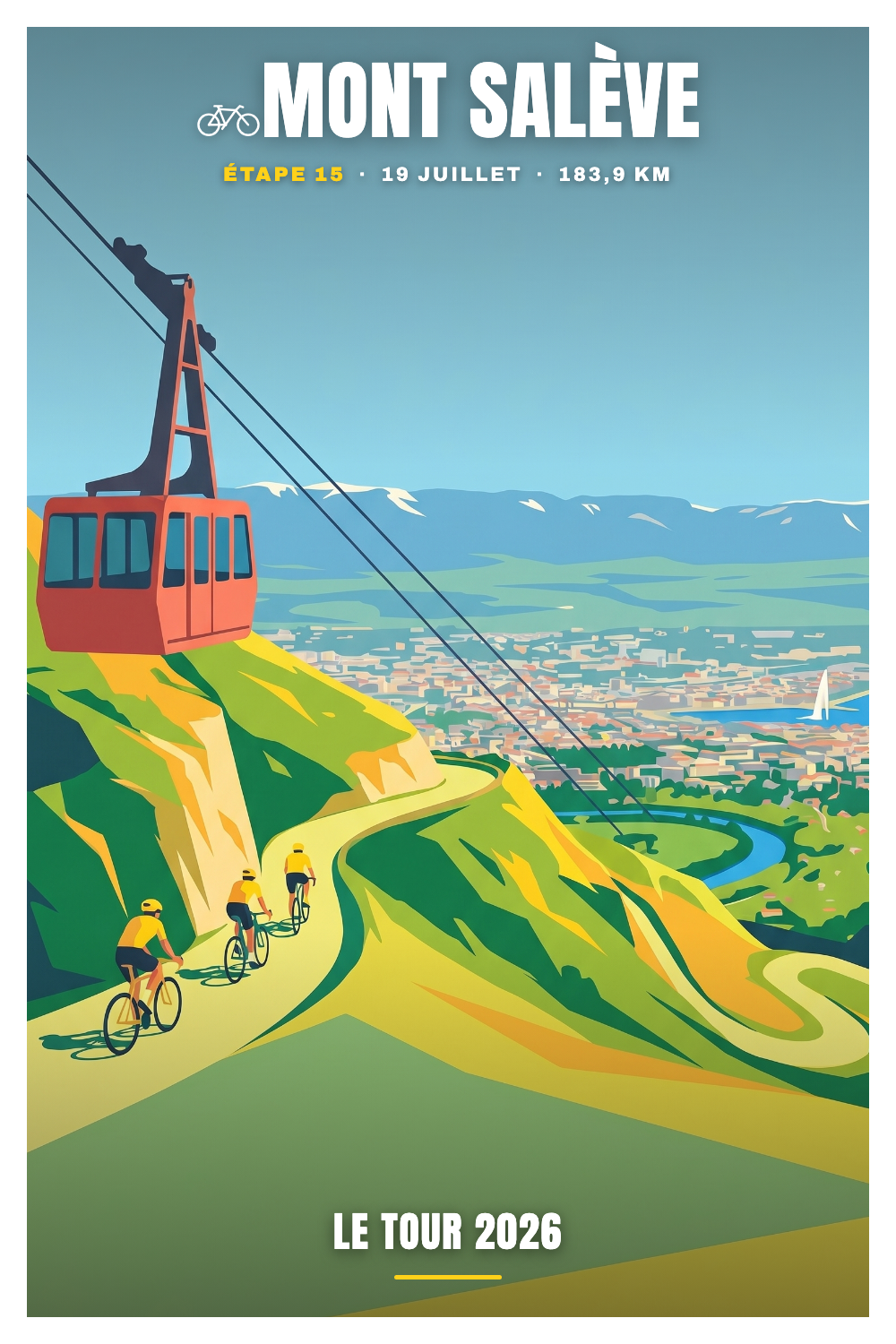 Affiche Mont Salève - Le Tour 2026