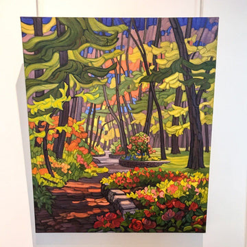 Mozart's Garden in Minor C | 24" x 20" Oil on Canvas Mary Ann Laing