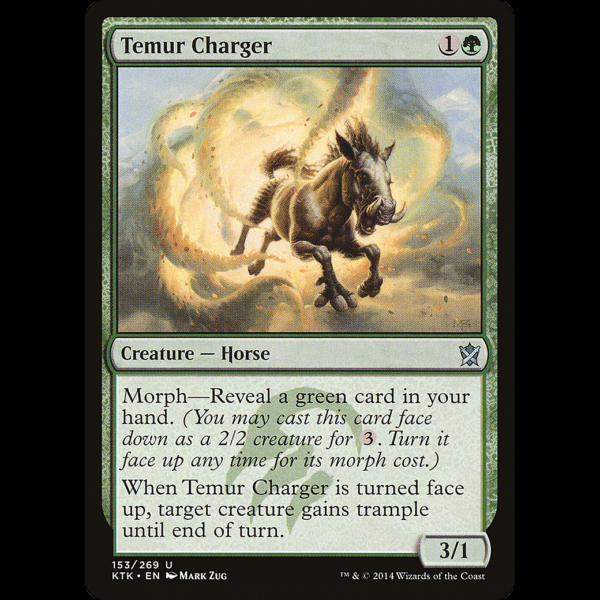 MTG Temur Charger Khans of Tarkir ktk#153
