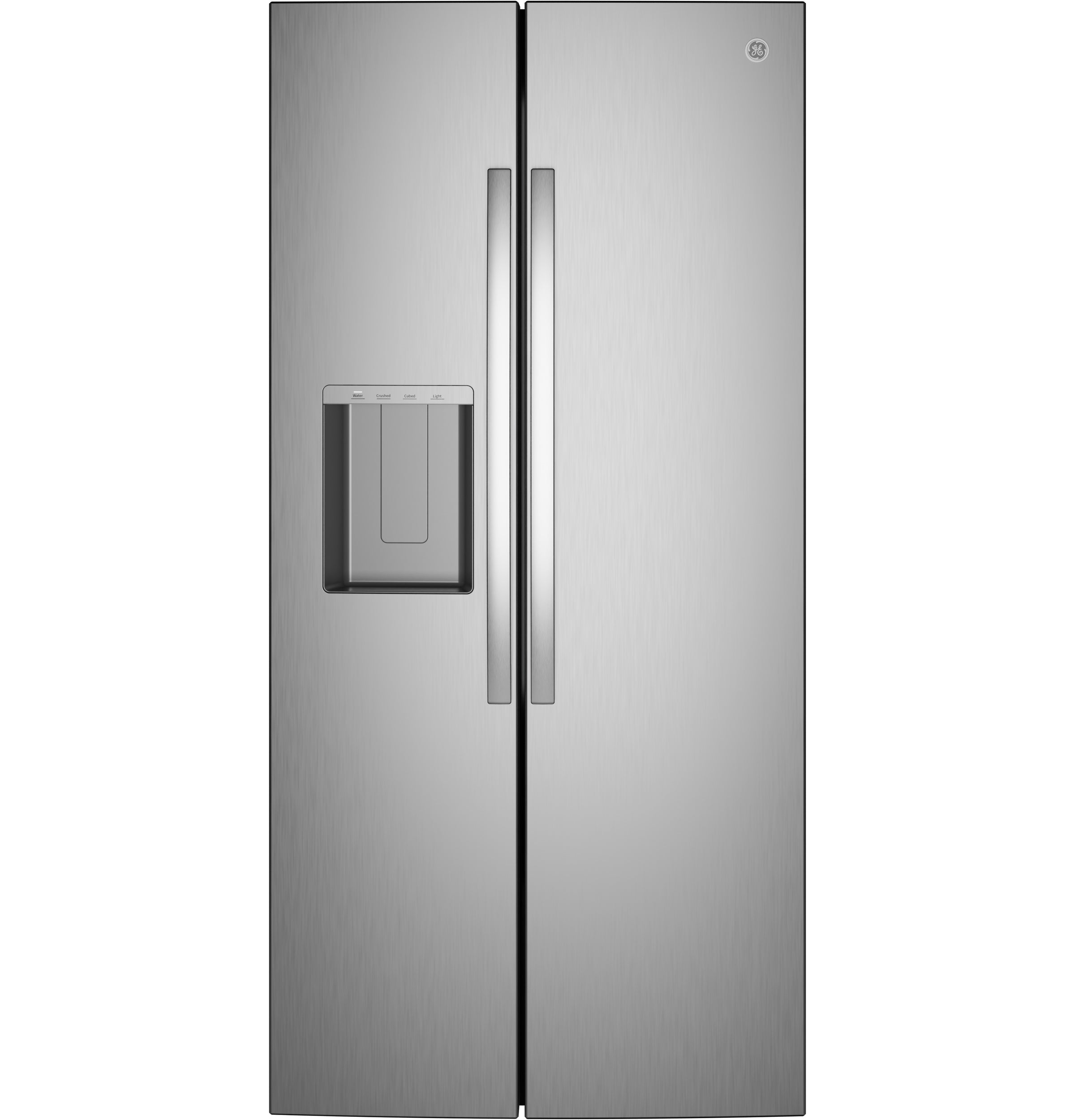 GE® 25 Cu. Ft. Side-By-Side Refrigerator with Extra Tall Dispenser and In-Door Icemaker