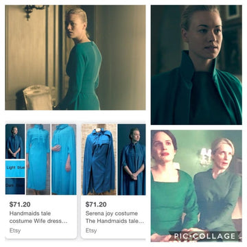 No Spoilers] What color do the wives wear? I always thought they wore green, but ads for costumes show blue. Help? : r/TheHandmaidsTale