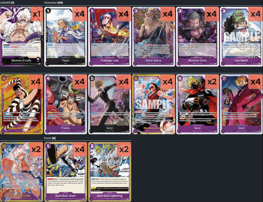 One Piece TCG Meta Breakdown: Best Decks in the West (OP10 + EB02) & East (OP11) Meta! : r/OnePieceTCG
