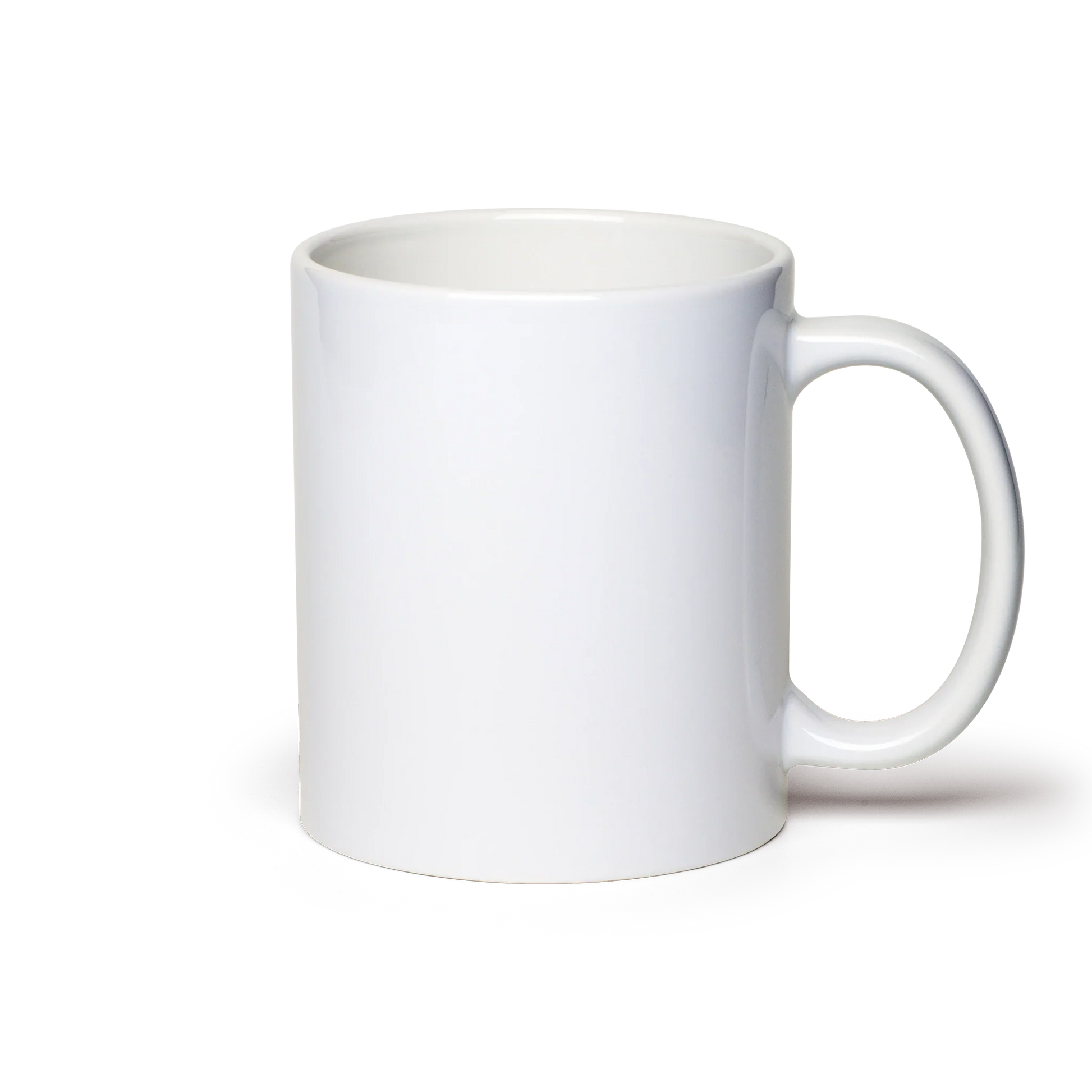 11oz white sublimation ceramic mug blank with Black ORCA coating wholesale