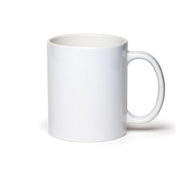 11oz white sublimation ceramic mug blank with Black ORCA coating wholesale