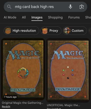 Original Magic the Gathering card back 1993 High Resolution. (Original MtG  card back '93 hi-res) Please upvote and comment to help Google images  return this important resource. : r/magicthecirclejerking