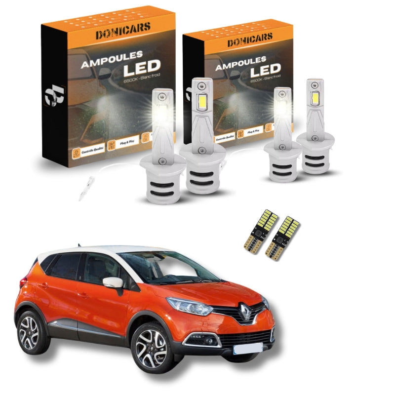 Pack Ampoules LED Renault Captur (2013-2020) – Kit LED H1 & W5W | Plug & Play