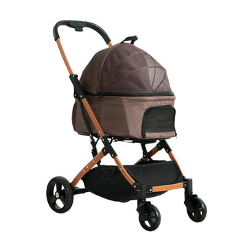 Pet Stroller Dog Pram Large Cat Carrier Travel Foldable 4 Wheels Pushchair Double - Pet Care > Cat Supplies > Cat Carriers & Crates - Rivercity House & Home Co. (ABN 18 642 972 209) - Affordable Modern Furniture Australia