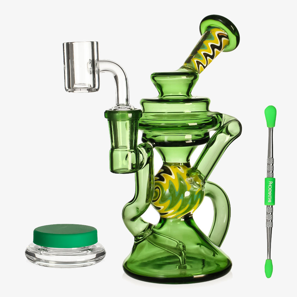 Phoenix Star Portable Recycler Dab Rig Bong with Case