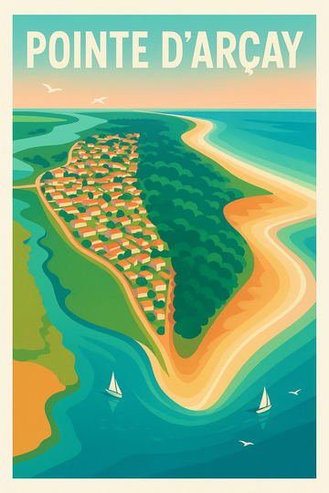 Affiche de Pointe d'Arçay - L'élégance sauvage de la côte vendéenne