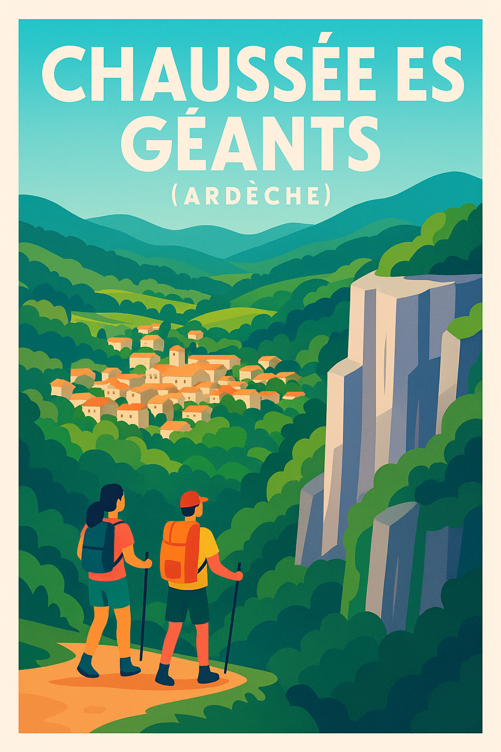 Affiche de Chaussée des Géants - L'éclat sauvage de l'Ardèche