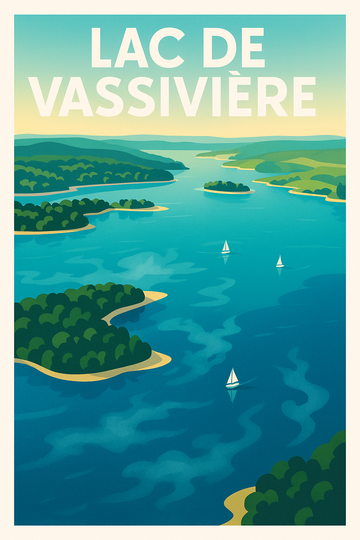 Affiche de Lac de Vassivière - Évasion nature au cœur du Limousin