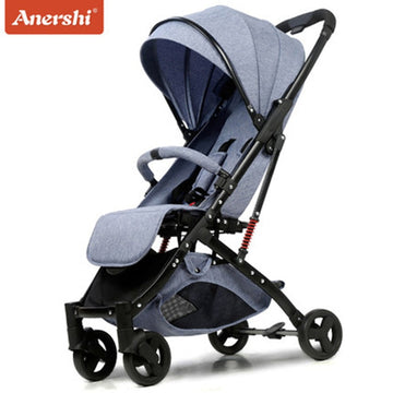Anershi baby stroller folding portable trolley baby stroller ultra light stroller on the plane  ombrelle poussette