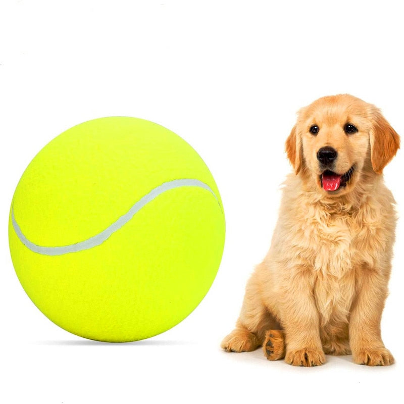 9.5" Dog Tennis Balls Pet Tennis Fun Toy Tennis Ball Dog Chew Toy Inflatable Giant Tennis Balls Pet Dog Toy Supplies