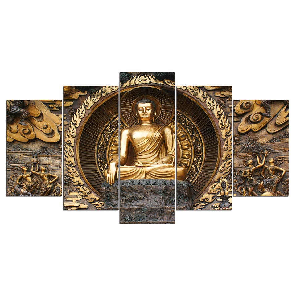 Tableau Bouddha Couleur Or