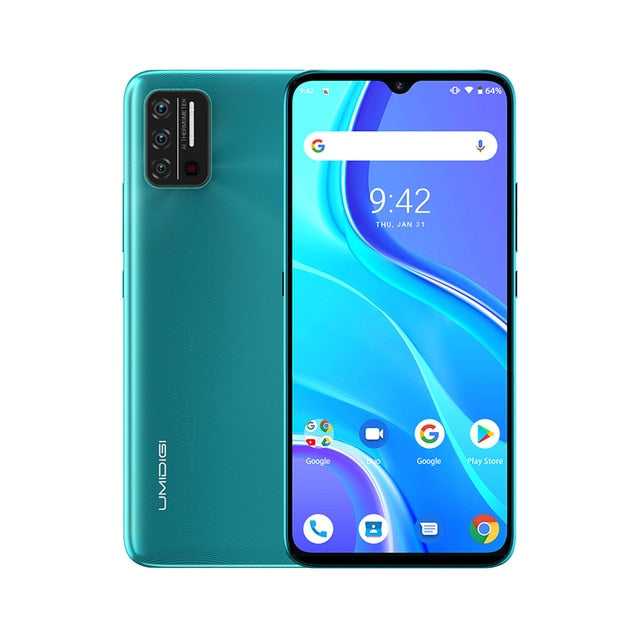 UMIDIGI A7S Global Version 6.53" 20:9 Large Full Screen 32GB Triple Camera Cellphone Infrared Temperature Sensor Type C