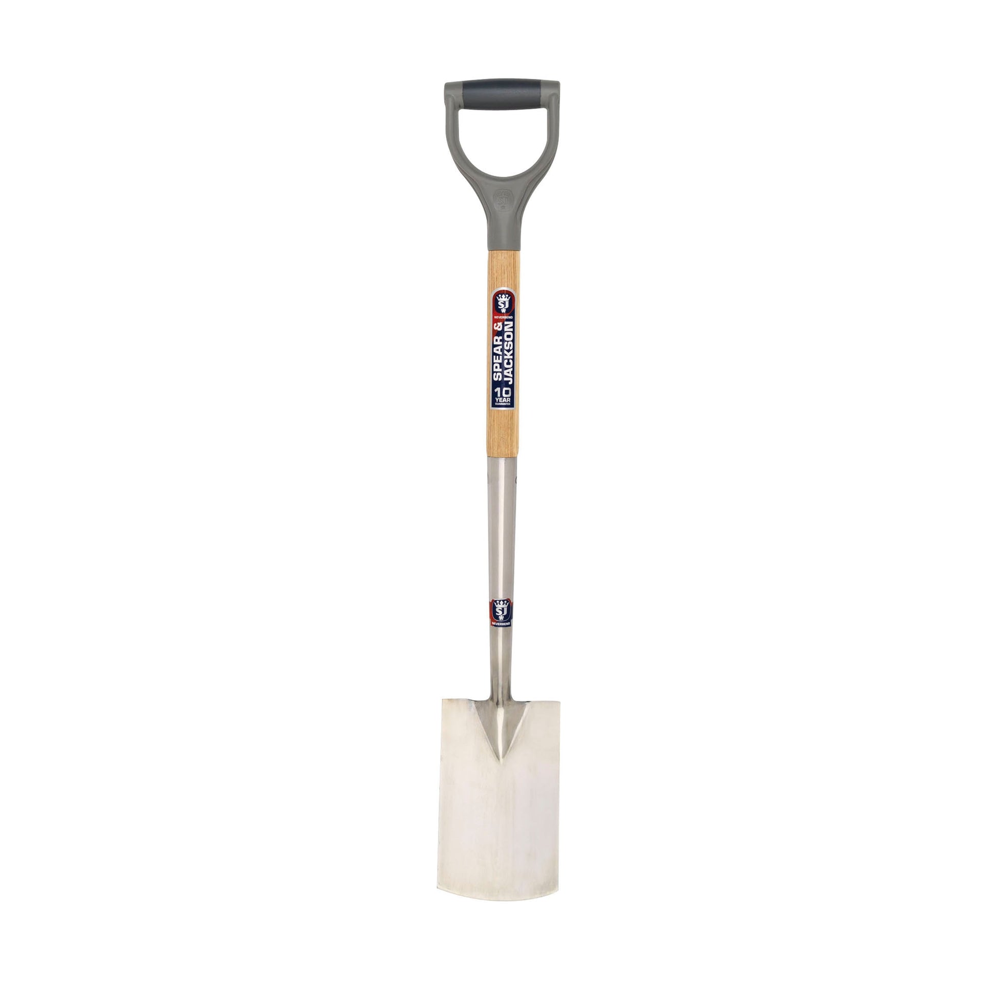 Spear & Jackson Neverbend spade met roestvrijstalen blad en hardhouten steel