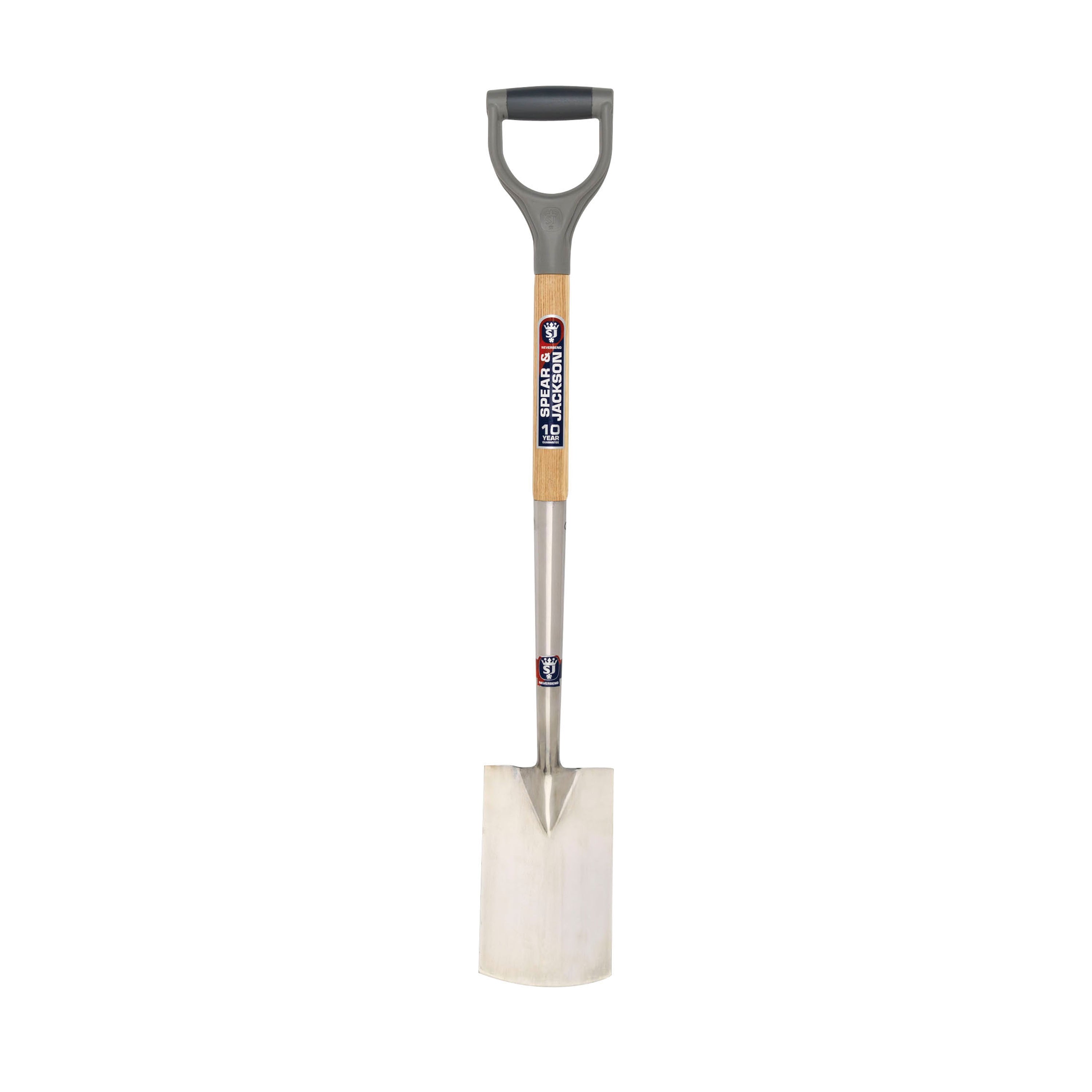 Spear & Jackson Neverbend spade met roestvrijstalen blad en hardhouten steel