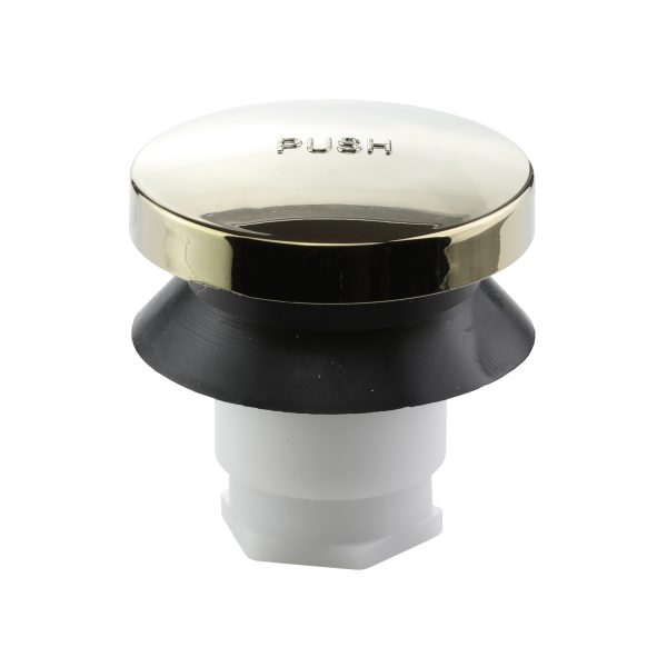 Danco Touch-Toe Bathtub Drain Stopper in Polished Brass 2"
