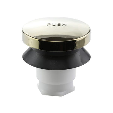 Danco Touch-Toe Bathtub Drain Stopper in Polished Brass 2"