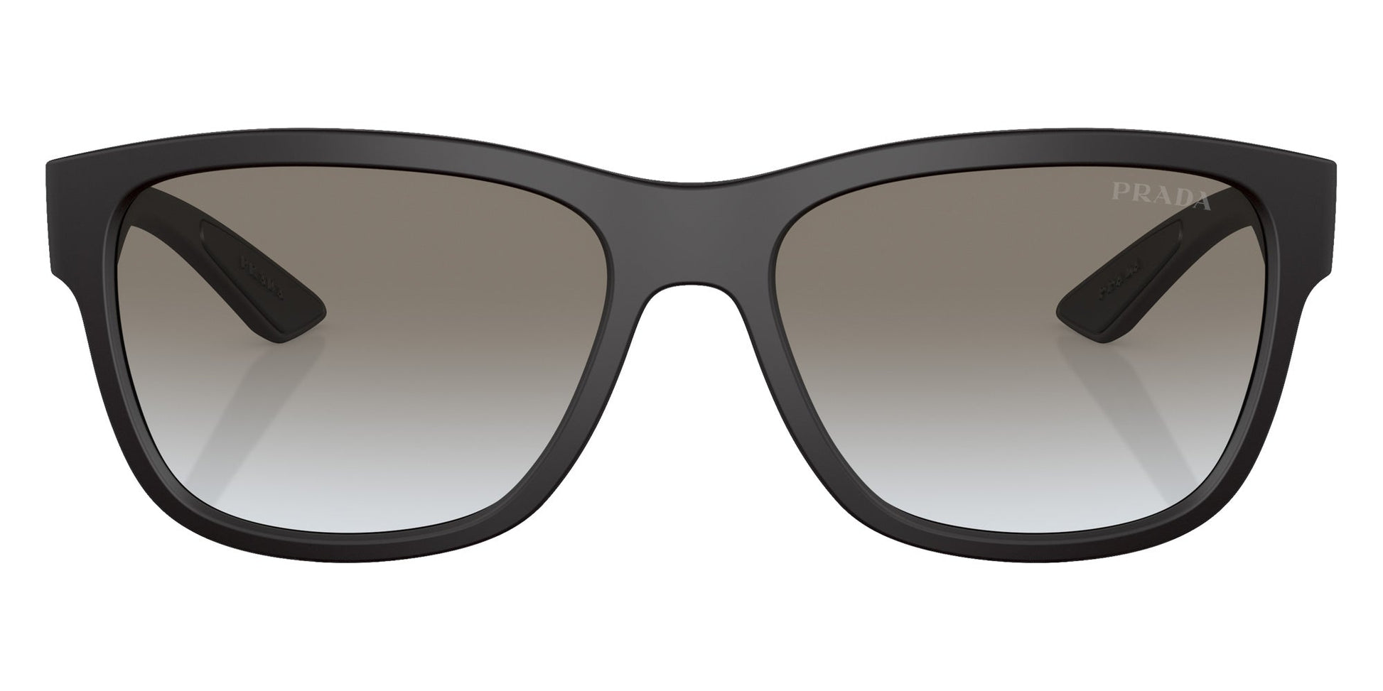 Prada Linea Rossa PS 03QS Lifestyle DG00A7 57 - Black Rubber / Gray Gradient #id:ps03qsdg00a7_s:100100
