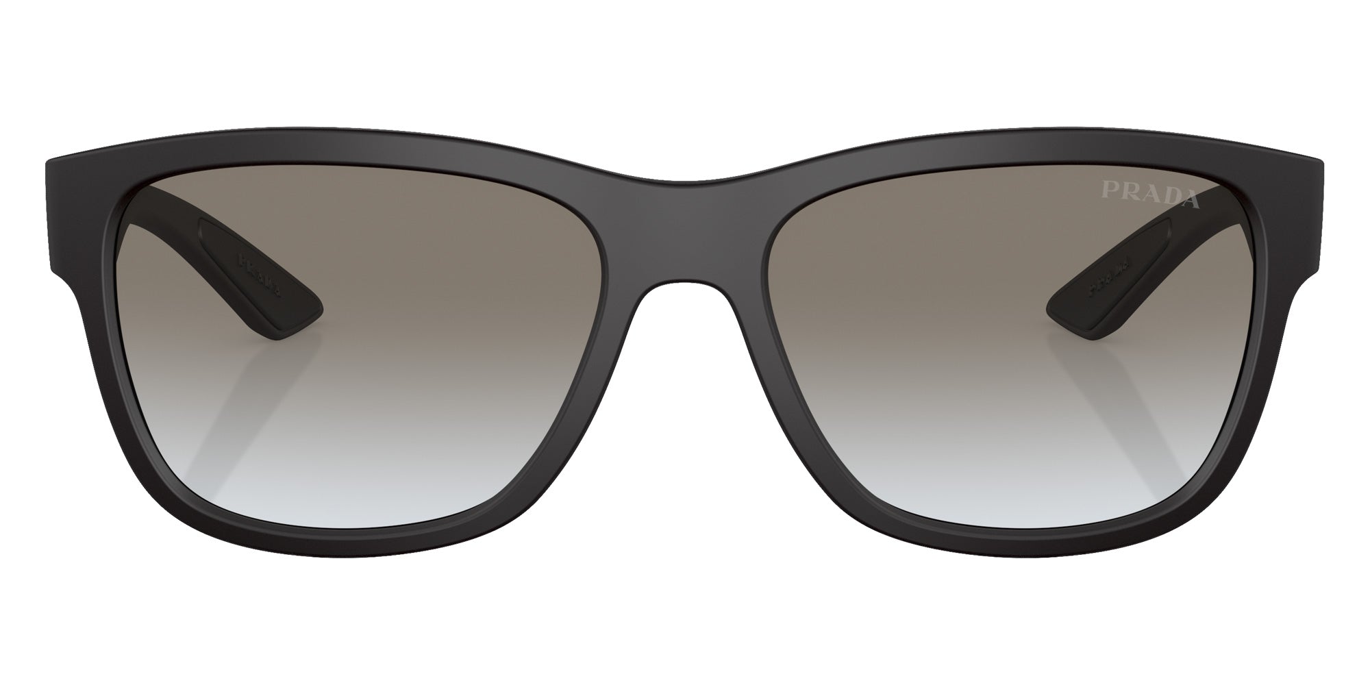 Prada Linea Rossa PS 03QS Lifestyle DG00A7 57 - Black Rubber / Gray Gradient #id:ps03qsdg00a7_s:100100