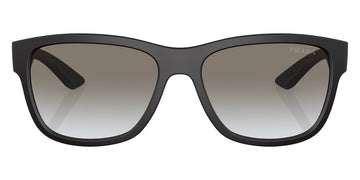 Prada Linea Rossa PS 03QS Lifestyle DG00A7 57 - Black Rubber / Gray Gradient #id:ps03qsdg00a7_s:100100