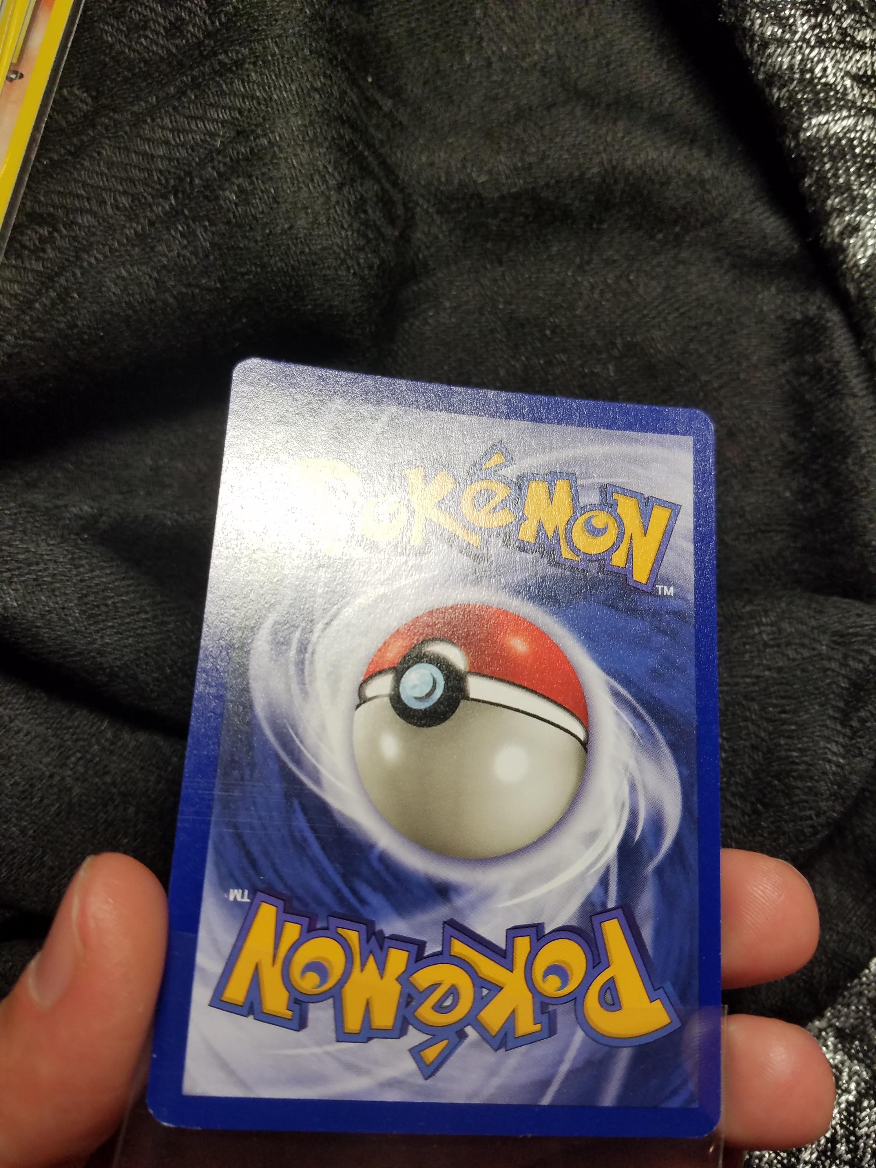 Horizontal lines through back of card - General