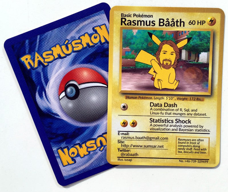 How I made some Pokémon Business Cards