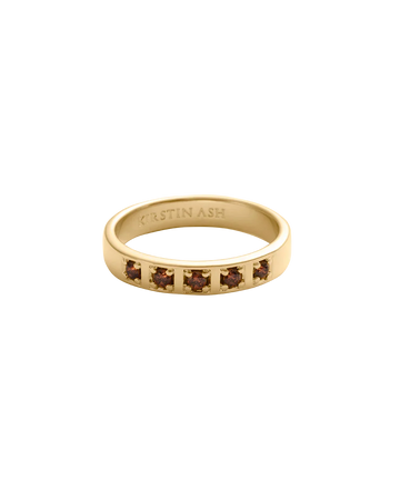 Kirstin Ash Renewal Ring 18k Gold Plated Size 8