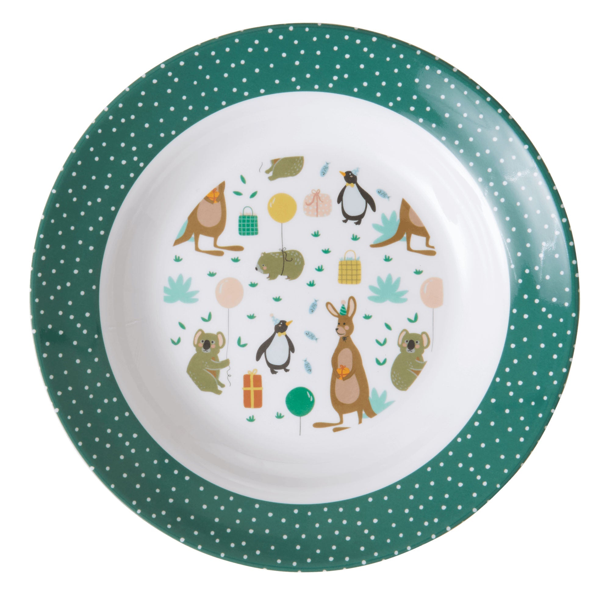 rice-dk-melamine-kids-bowl-with-party-animal-print-green-rice-kibow-biag-01