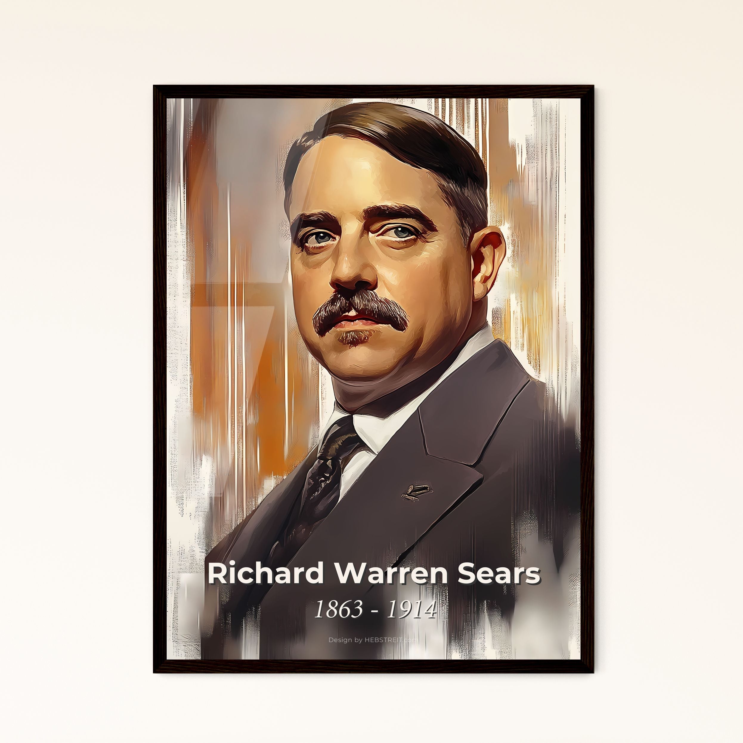 Portrait of Richard Warren Sears Framed Print