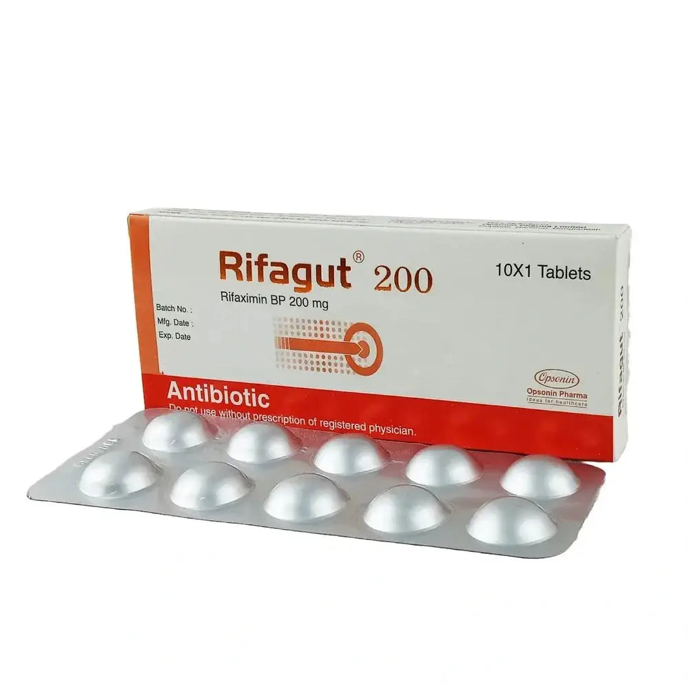 Rifagut Tablets 200Mg ��� Rifaximin for Bacterial Infection Treatment