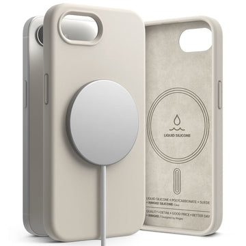 Ringke Silicone Magsafe Case for iPhone 16e / 17e - Beige