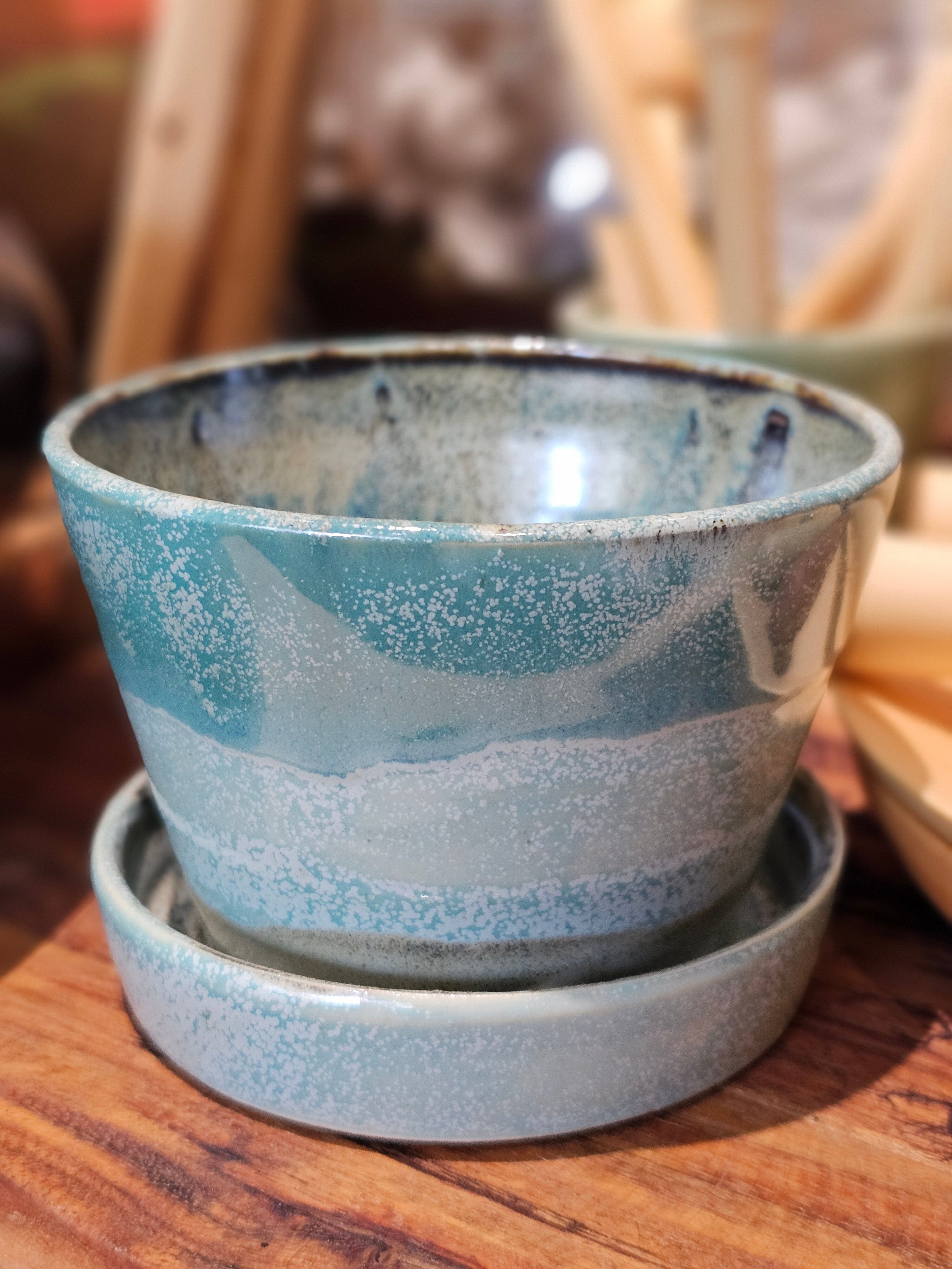 Arny Gyda Pottery Mini Planter - Tasmania ceramics Arny Gyda Sea Planter