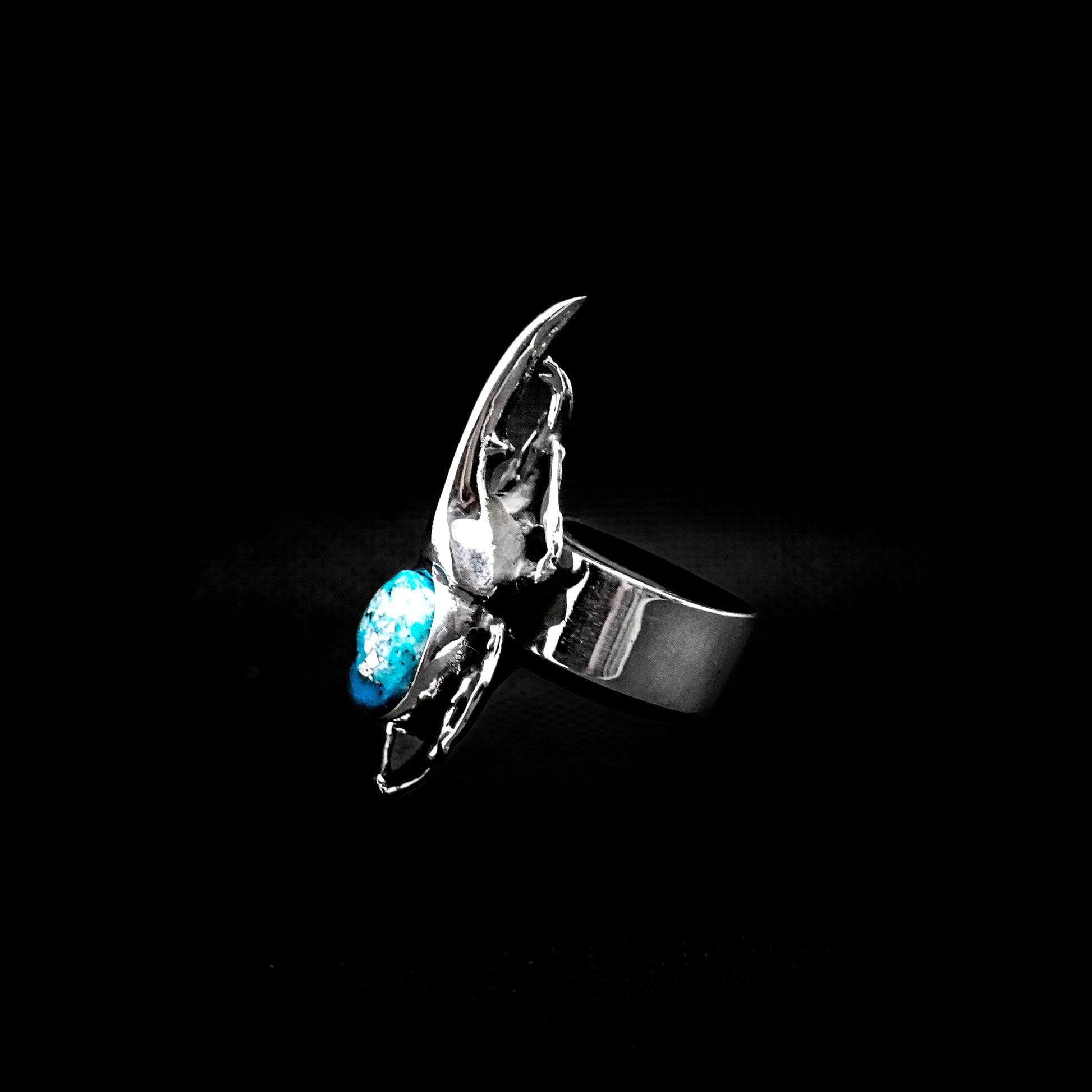 ANILLO ESCARABAJO CON TURQUESA