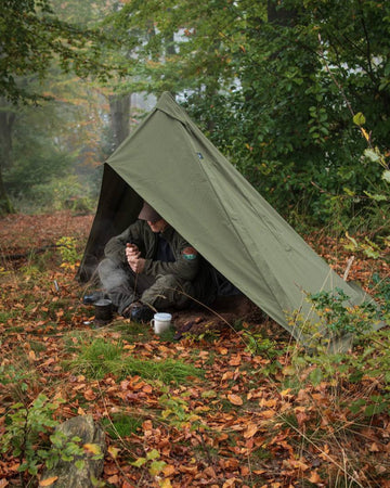 Lavvu Zelt Tyr Canvas Olivgrün – 1 Person Bushcraft Zelt modular & wetterfest
