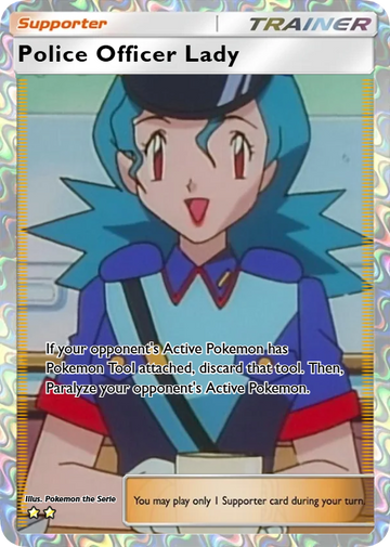 I can't wait for Police Officer Lady to be released : r/PTCGP