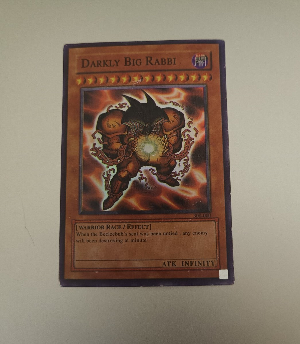 Darkly Big Rabbi Yu Gi Oh! RARE Card