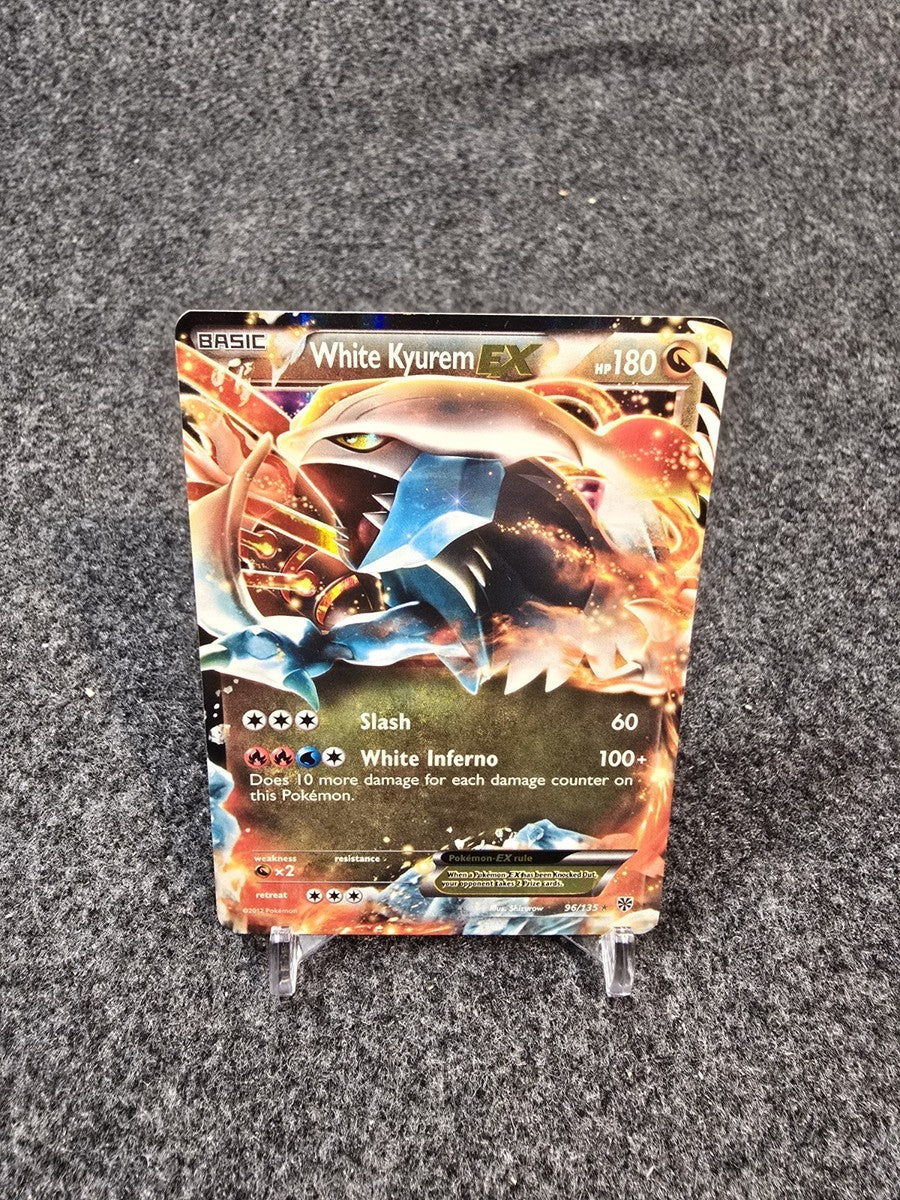 Pokemon TCG White Kyurem EX Ultra Rare Plasma Storm Card 96/135 MP