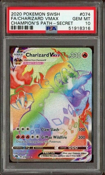 GRADED RAINBOW RARE POKEMON CARD (Authentic Graded Rainbow Rare Card)