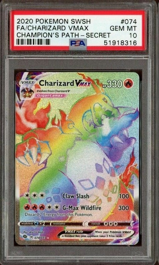 GRADED RAINBOW RARE POKEMON CARD (Authentic Graded Rainbow Rare Card)