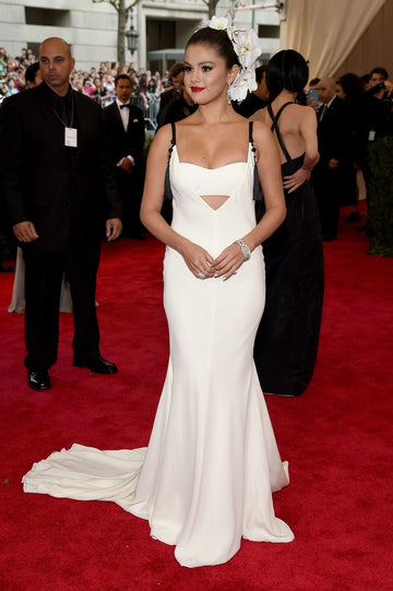 Selena Gomez Posinh White Dress 8x10 Picture Celebrity Print